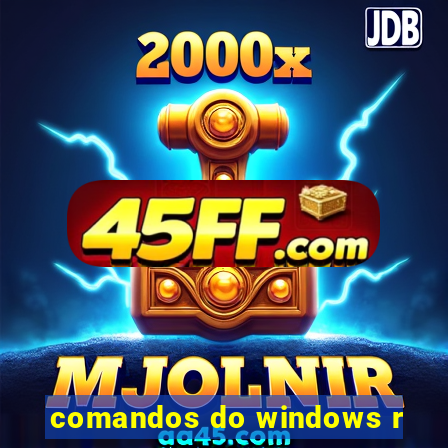 comandos do windows r